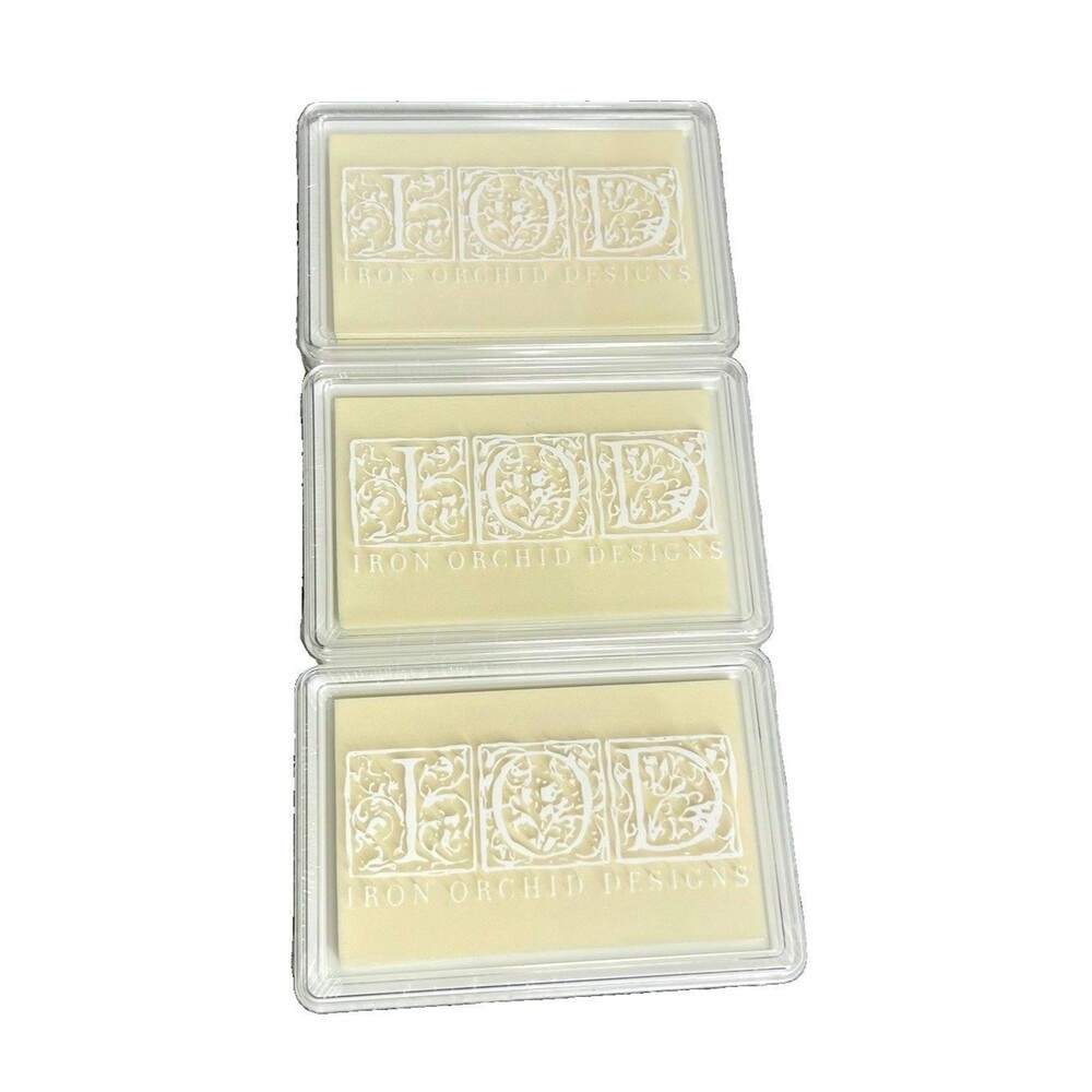 Blank Ink Pads IOD SET OF 3 New Stamping Inks Decor DIY Crafts